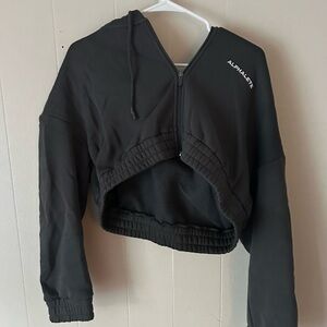 Alphalete Deep Gray Capital Cropped Jacket